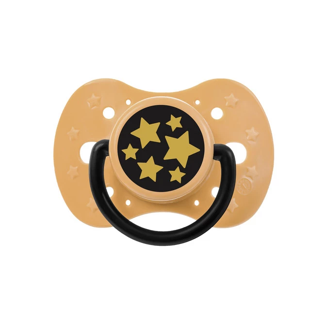 Akuku Smoczek uspokajający 12m+ gwiazdki złote