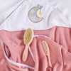 Babyono Okrycie Kąpielowe Frotte 85x85 Różowo-Białe