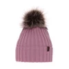 Czapka zimowa damska, fioletowa, z wełną merino Texa