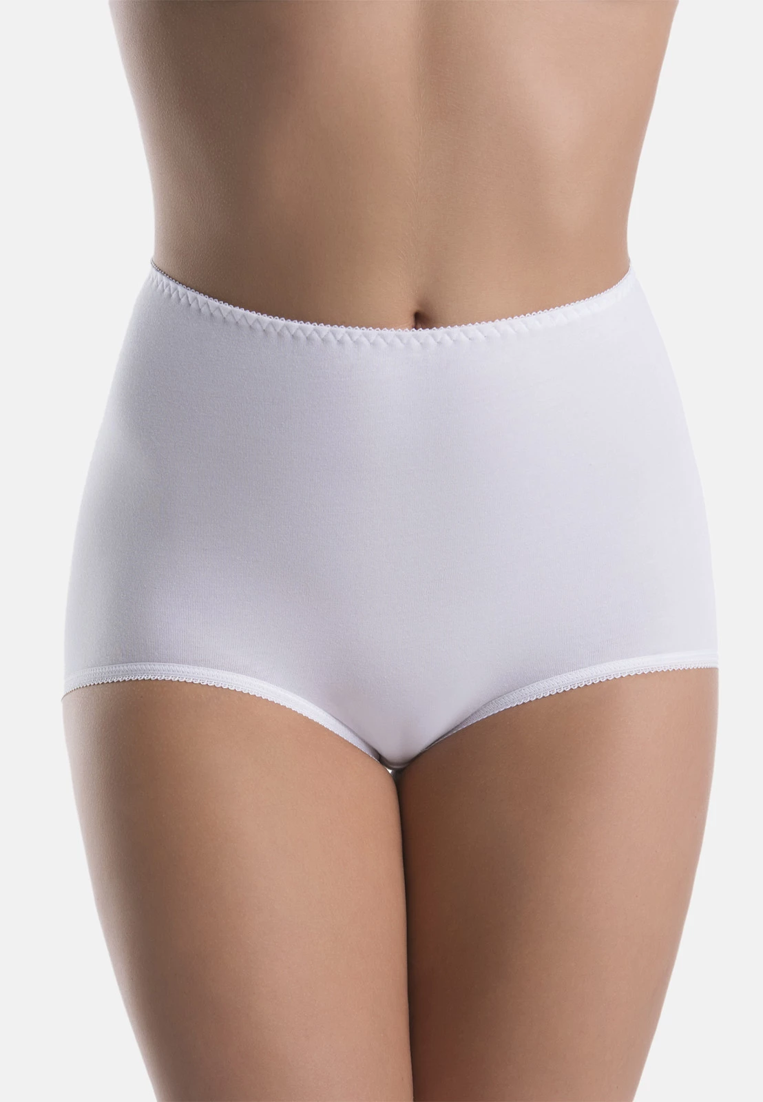 Majtki bambusowe z wysokim stanem Ori białe