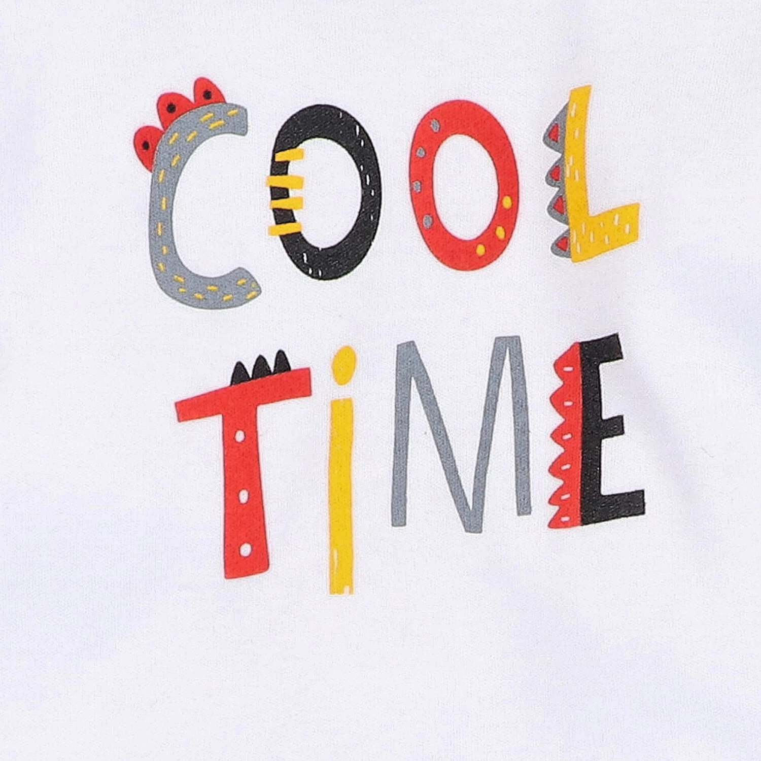 Body niemowlęce Alfabet z bawełny organicznej cool time