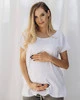 T-shirt do karmienia oversize biały