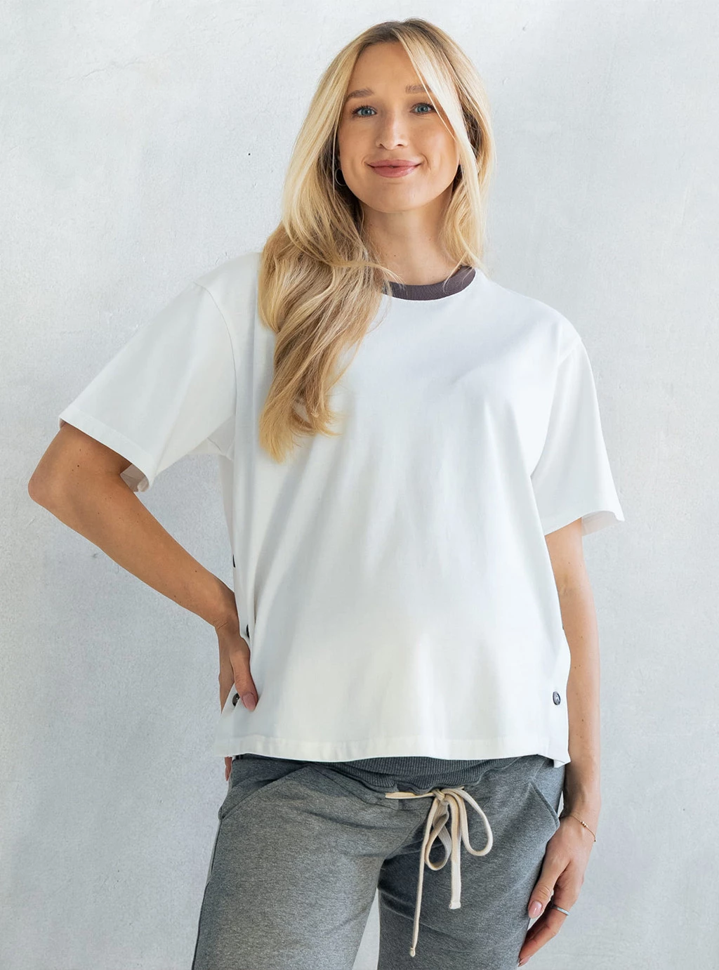 T-Shirt ciążowy i do karmienia MACCIATO