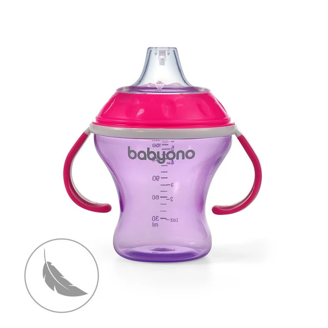 Kubek Niekapek Z Miękkim Ustnikiem 180ml Różowy