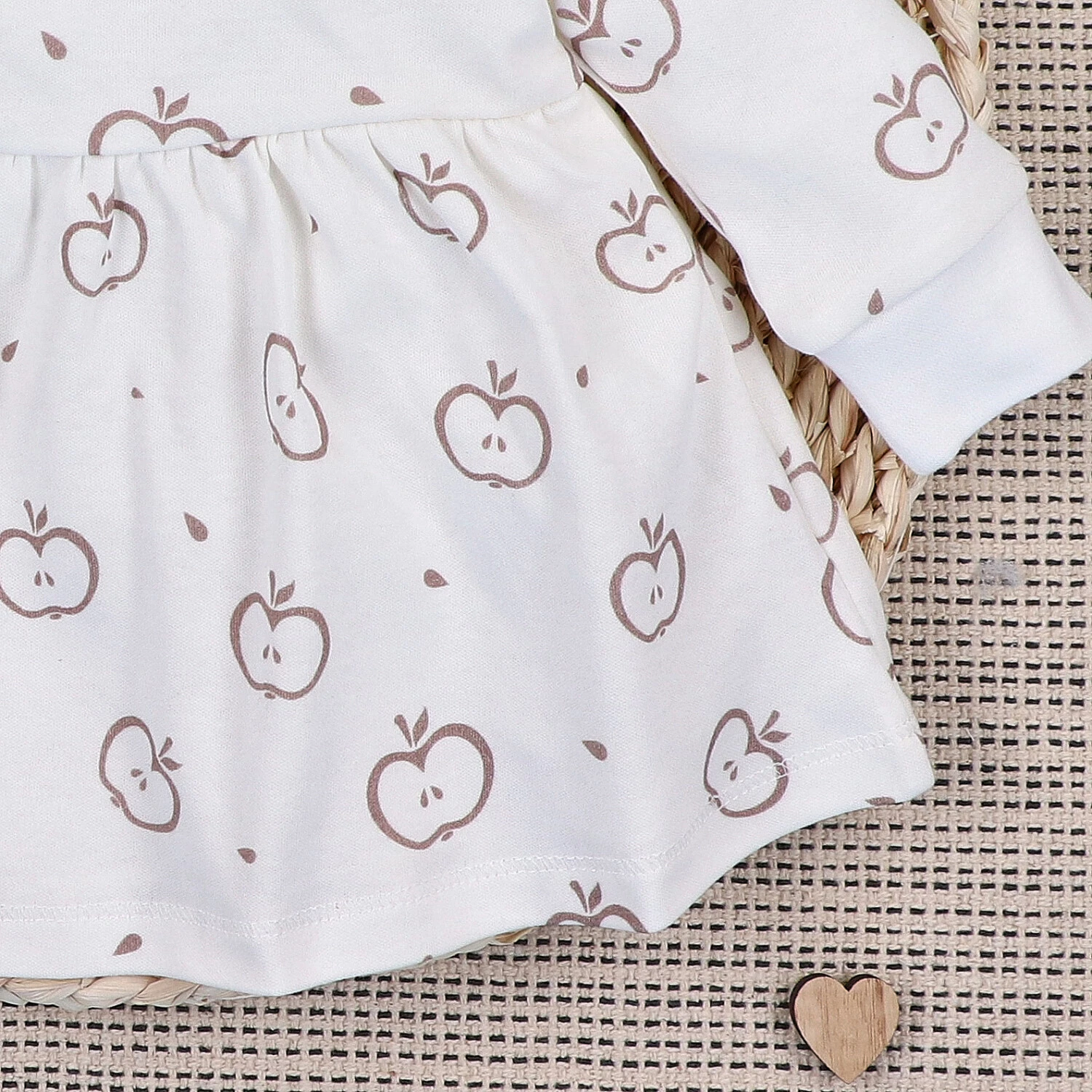 Sukienka niemowlęca Happy Apples z bawełny organicznej