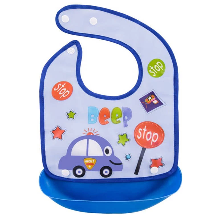 Śliniak z kieszonką - Autko