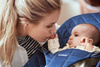 BABYBJORN - leżaczek BLISS Woven - Granatowy
