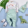 Półśpiochy niemowlęce DINO EXLPORER z bawełny organicznej