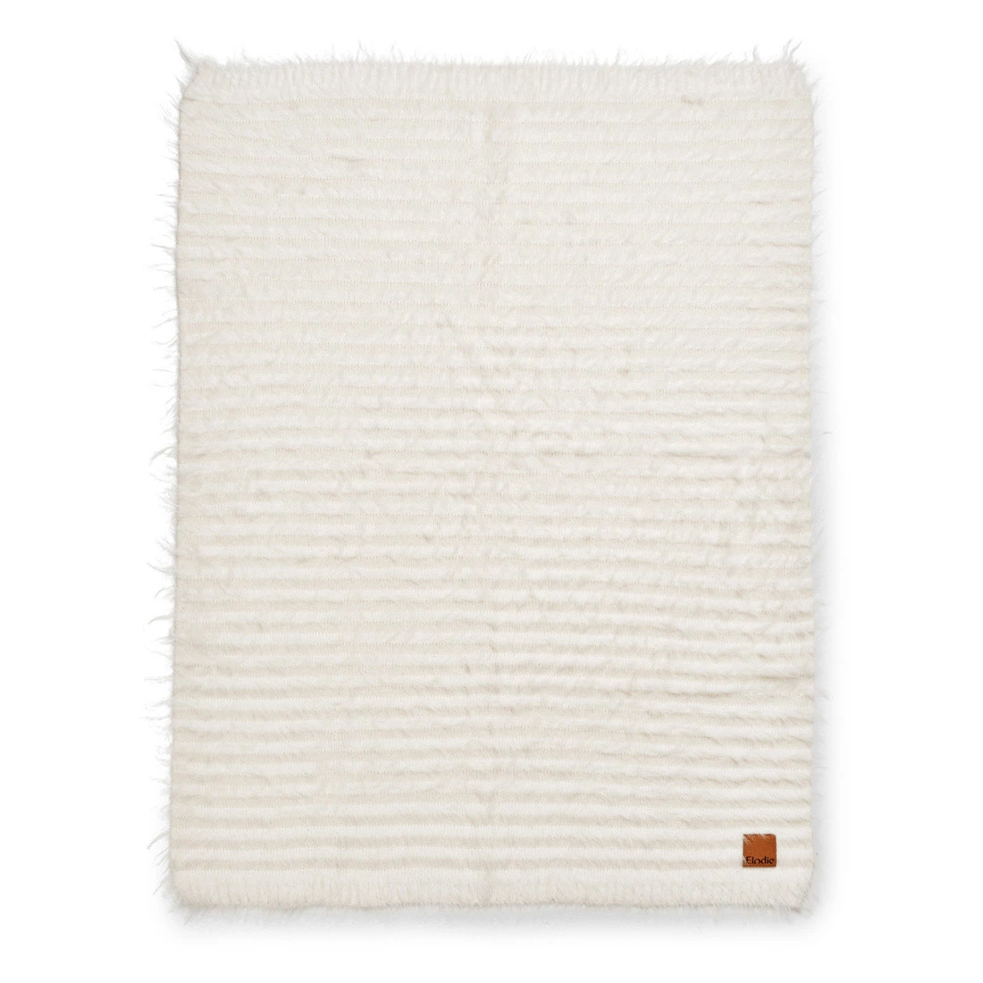 Elodie Details - Kocyk Furry Knit - Vanilla White