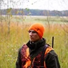 Czapka zimowa męska, pomarańczowa, myśliwska Hunter