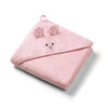 Babyono Okrycie Kąpielowe Bambusowe 100x100 Różowe