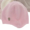 Czapka jesienna, wiosenna dla dziewczynki, różowa, wełna merino z kaszmirem, wiązana Orida
