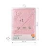 Babyono Okrycie Kąpielowe Bambusowe 100x100 Różowe