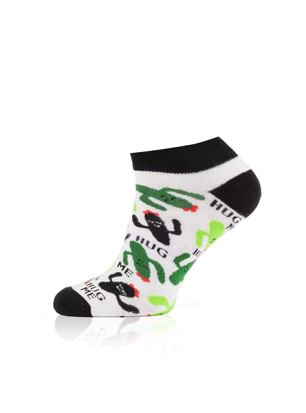 Skarpetki stopki S167S PICOS biały/czarny/zielony