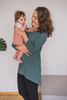 Bluzka/tunika ciążowa i do karmienia Mommy morska zieleń