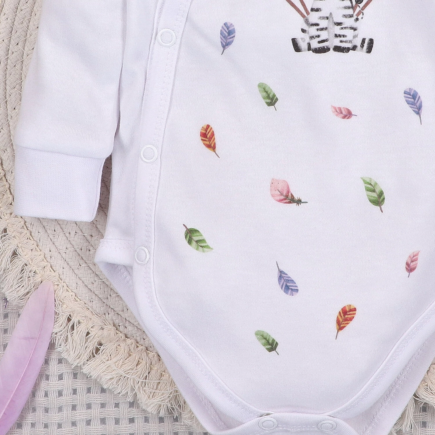 Body kopertowe HAPPY ANIMALS z bawełny organicznej