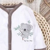 Pajac niemowlęcy Sweets koala z bawełny organicznej - biały