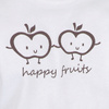 Body niemowlęce Happy fruits  z bawełny organicznej - białe