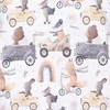 Śpiochy niemowlęce CUTE CARS z bawełny organicznej dla chłopca
