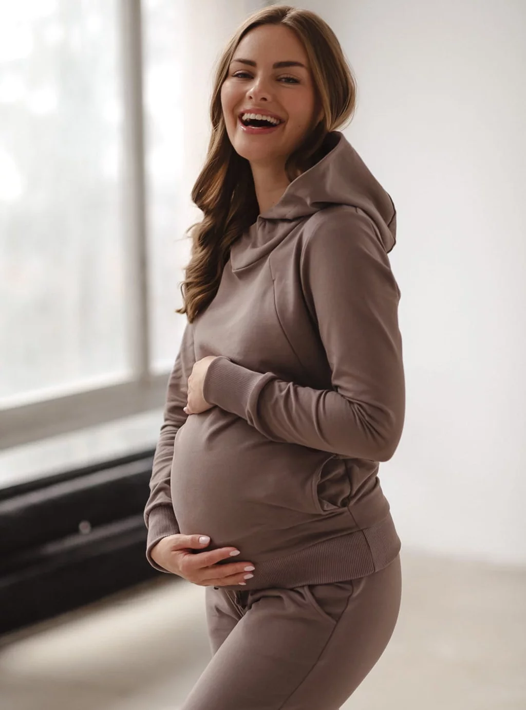 Bluza ciążowa i do karmienia Milk Please cappuccino