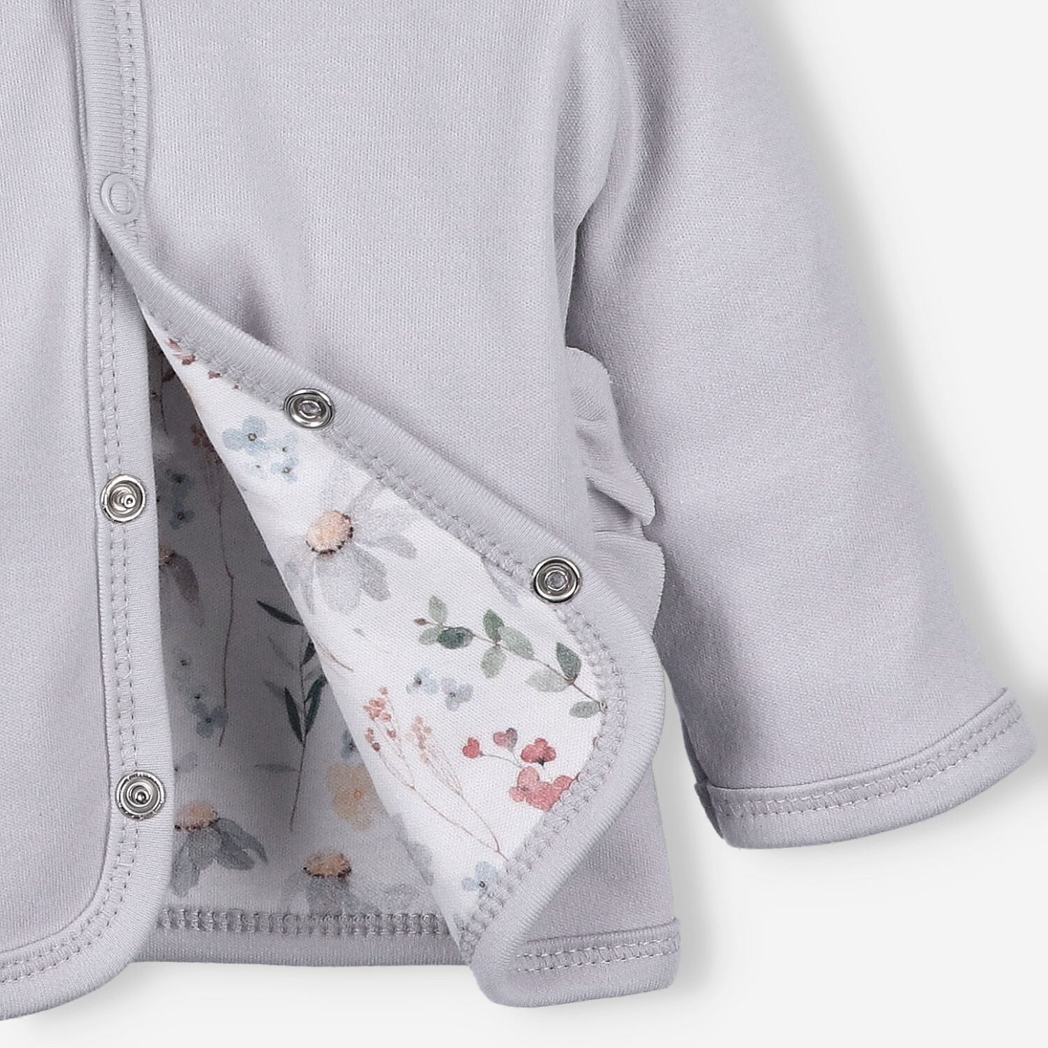 Bluza niemowlęca ŁĄKA z bawełny organicznej dla dziewczynki