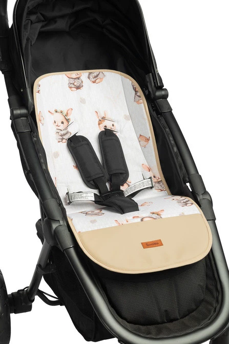 Sensillo Wkładka Muślinowa Do Wózka Króliczki Beżowy