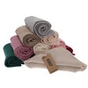Szalik zimowy damski, czarny, 100% wełniana merino Jessica