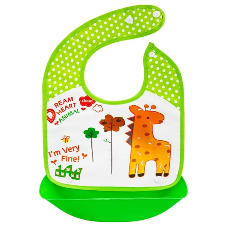 Śliniak z kieszonką - Żyrafa