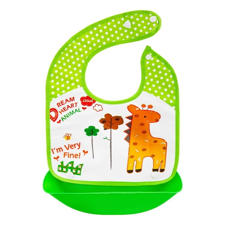 Śliniak z kieszonką - Żyrafa