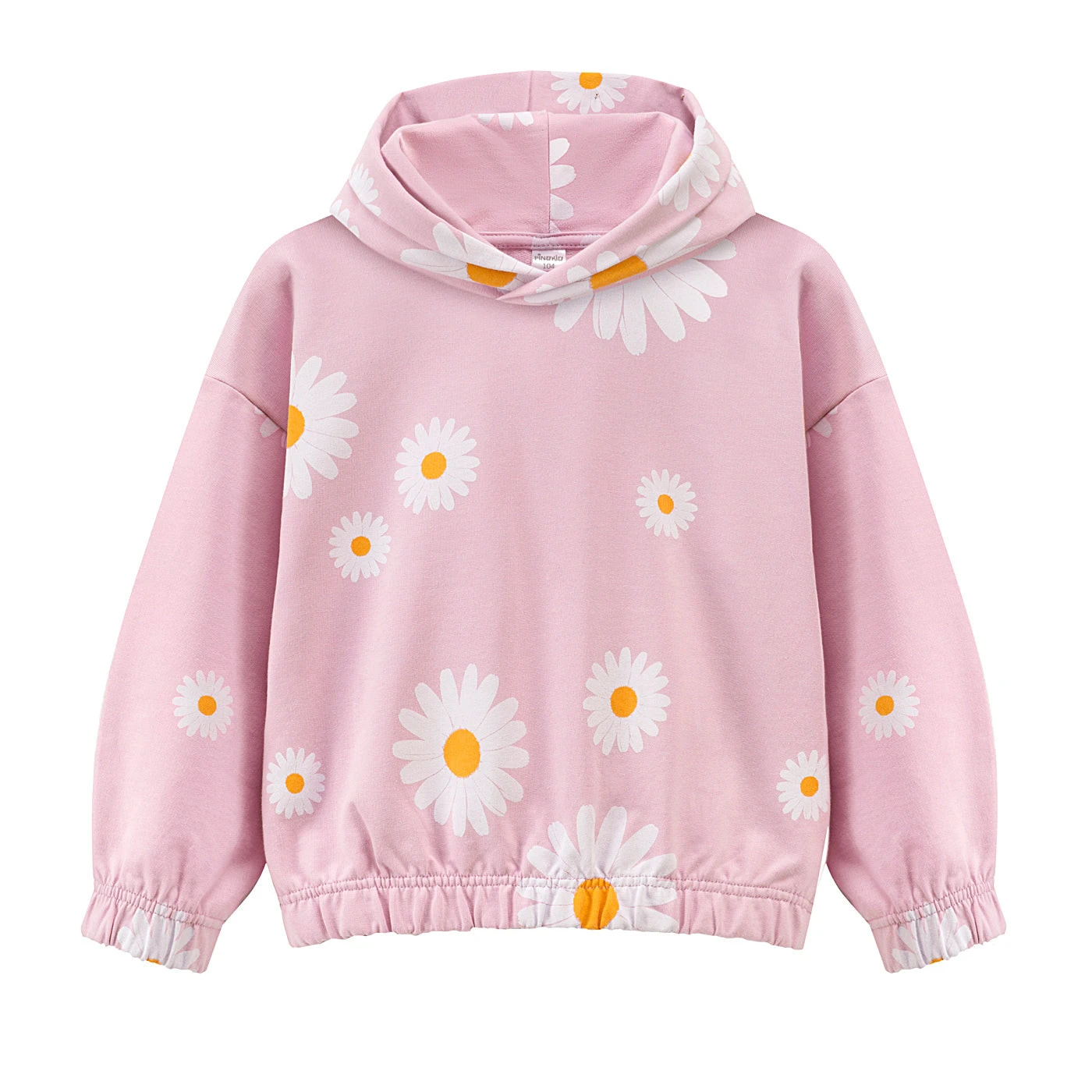 Bluza z kapturem DAISY różowy,stokrotki