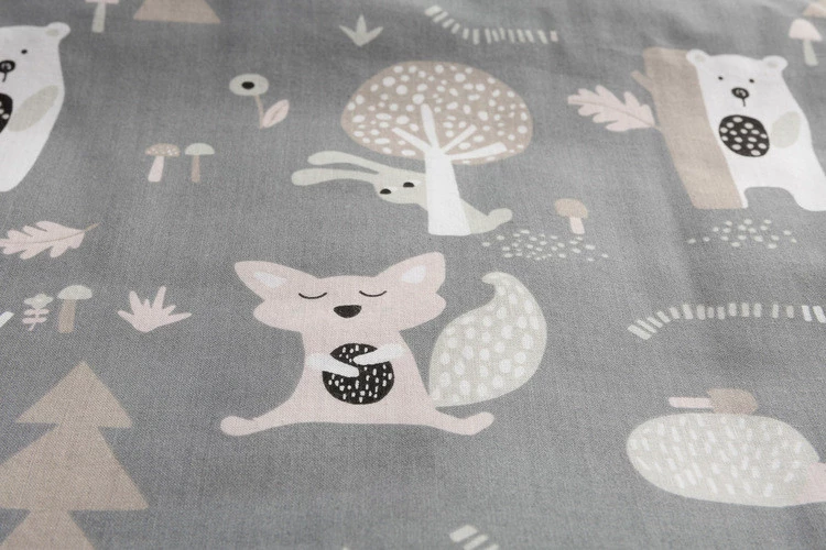 Sensillo Komplet Bawełna-Muślin Polana Grafitowy