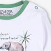 Body niemowlęce SAFARI ADVENTURE z bawełny organicznej dla chłopca