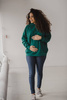 Bluza ciążowa i do karmienia Motherhood oversize butelkowa zieleń