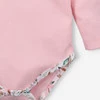 Body niemowlęce Pink flowers enjoy every day z bawełny organicznej  - różowe