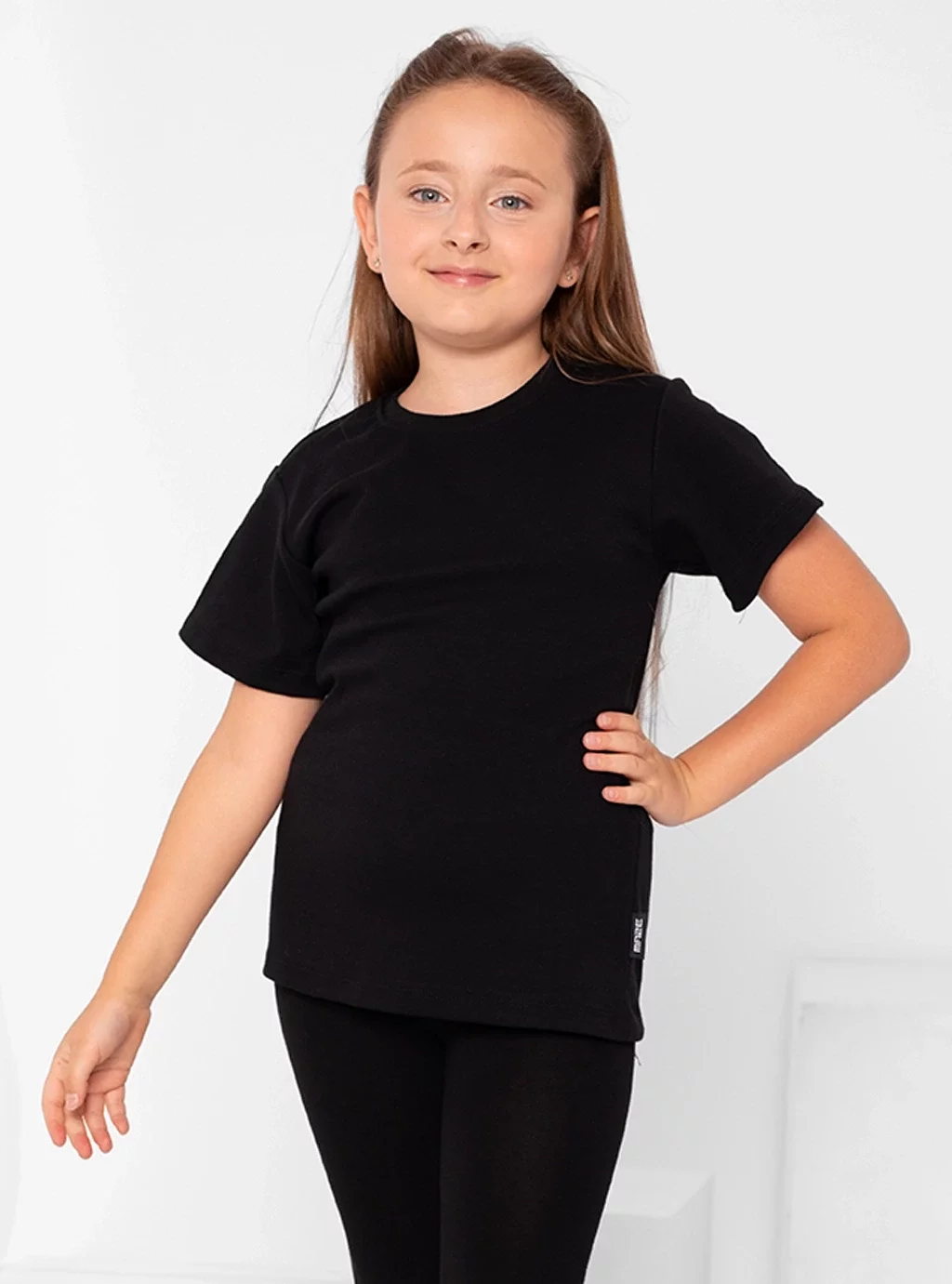 T-shirt Basic Kids - Czarny
