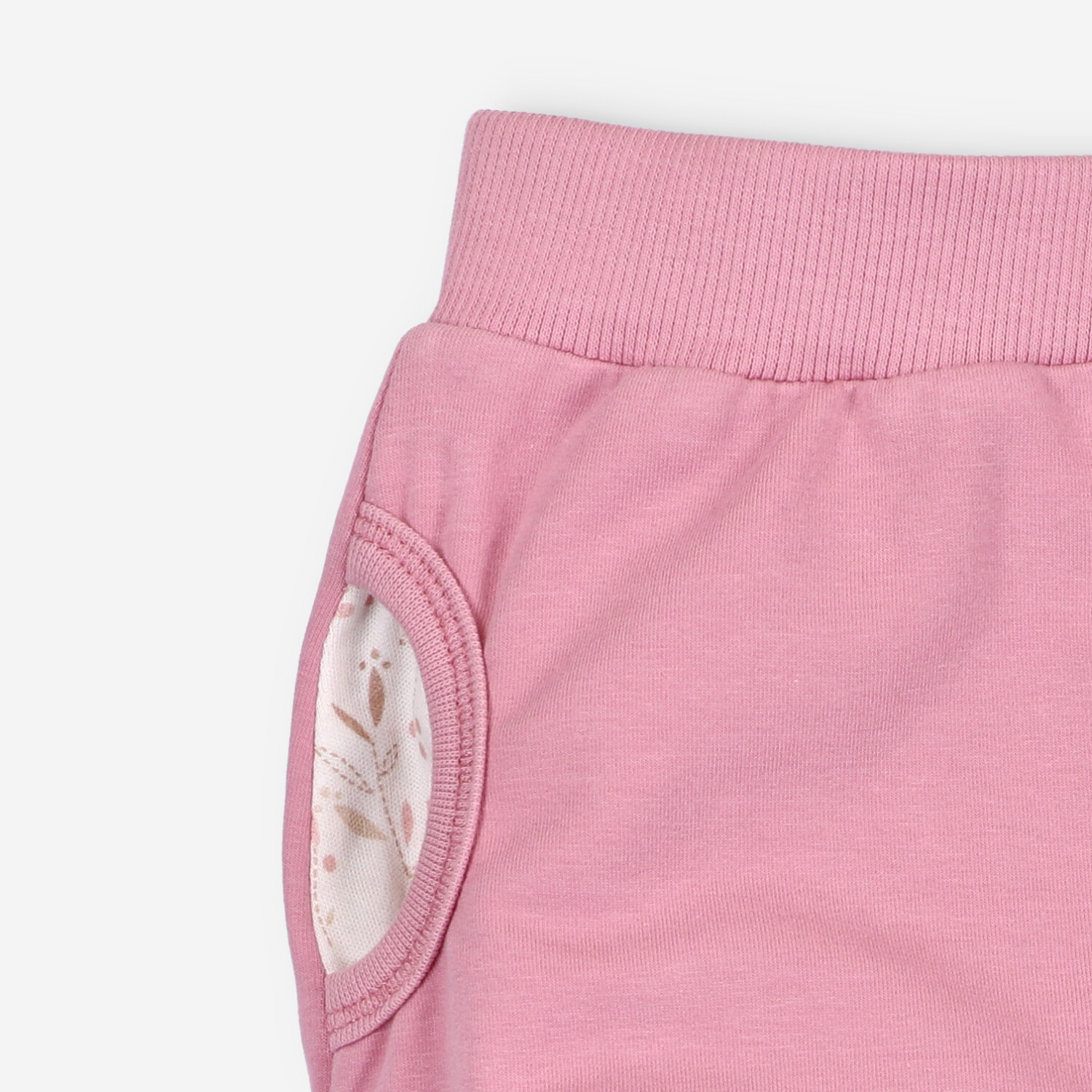Spodnie niemowlęce PINK DREAMS  z bawełny organicznej dla dziewczynki