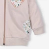 Bluza dresowa Pink flowers z bawełny organicznej dla dziewczynki