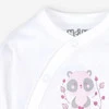 Body Kopertowe Wesoła Panda Z Bawełny Organicznej Nadruk Biały