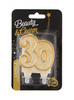 Świeczka B&C cyferka "30" - Gold glitter