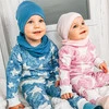 Czapka i komin dla chłopca jesienny, wiosenny komplet, miodowy, bawełniany Hazel