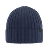 Czapka zimowa męska, niebieska, 100% wełniana merino Nathan