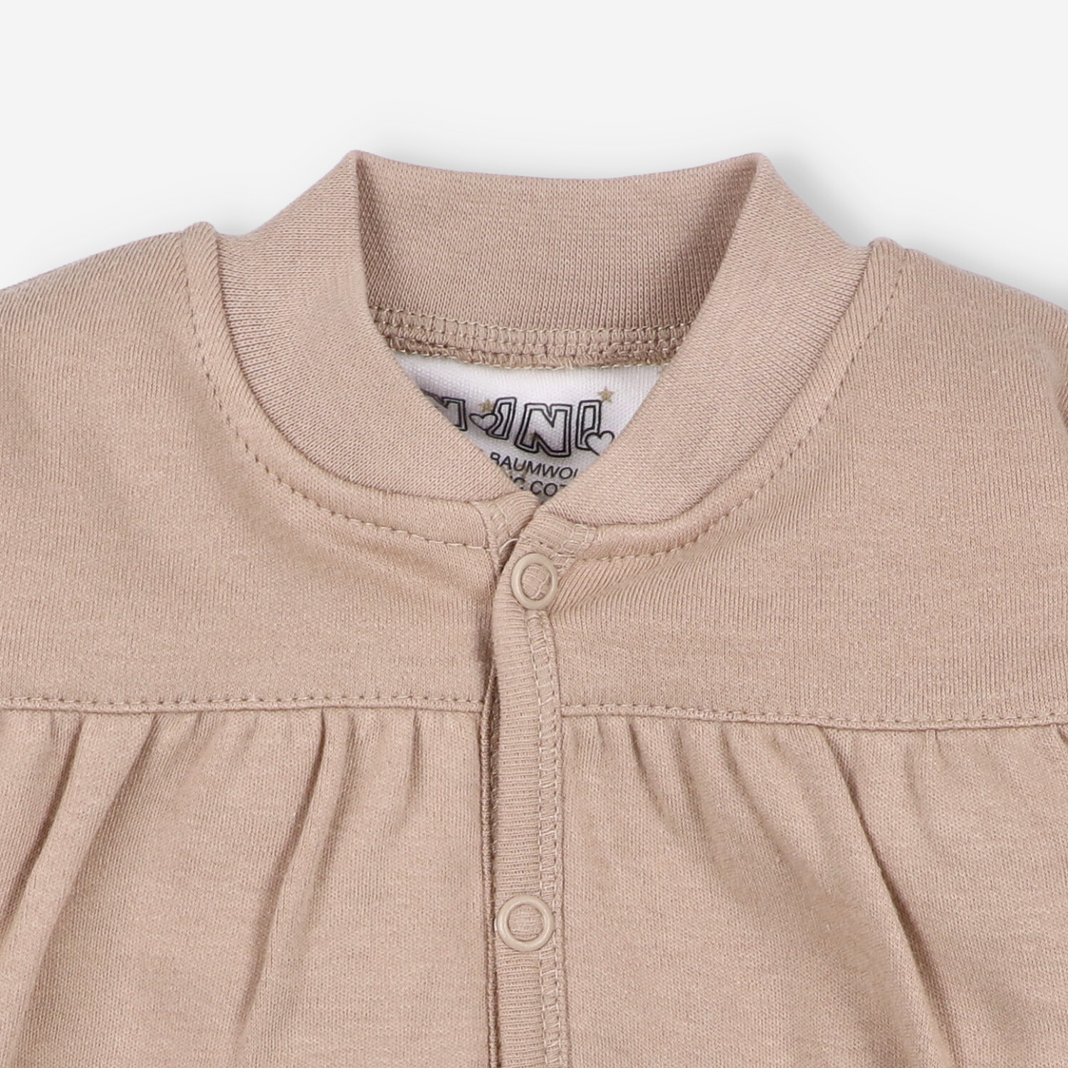 Kawowa bluza niemowlęca Stars z bawełny organicznej dla dziewczynki