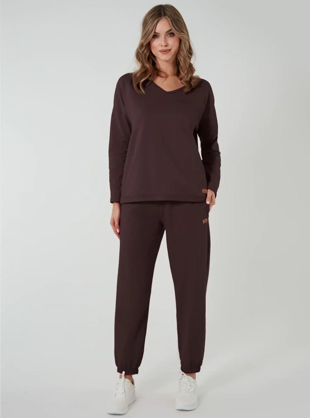 Spodnie damskie Madri - brązowe