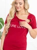 Koszula ciążowa PURE LOVE - bordowa