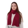 Szalik zimowy damski, szary, 100% wełniana merino Jessica