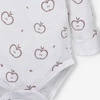 Body niemowlęce Happy Apples z bawełny organicznej długi rękaw