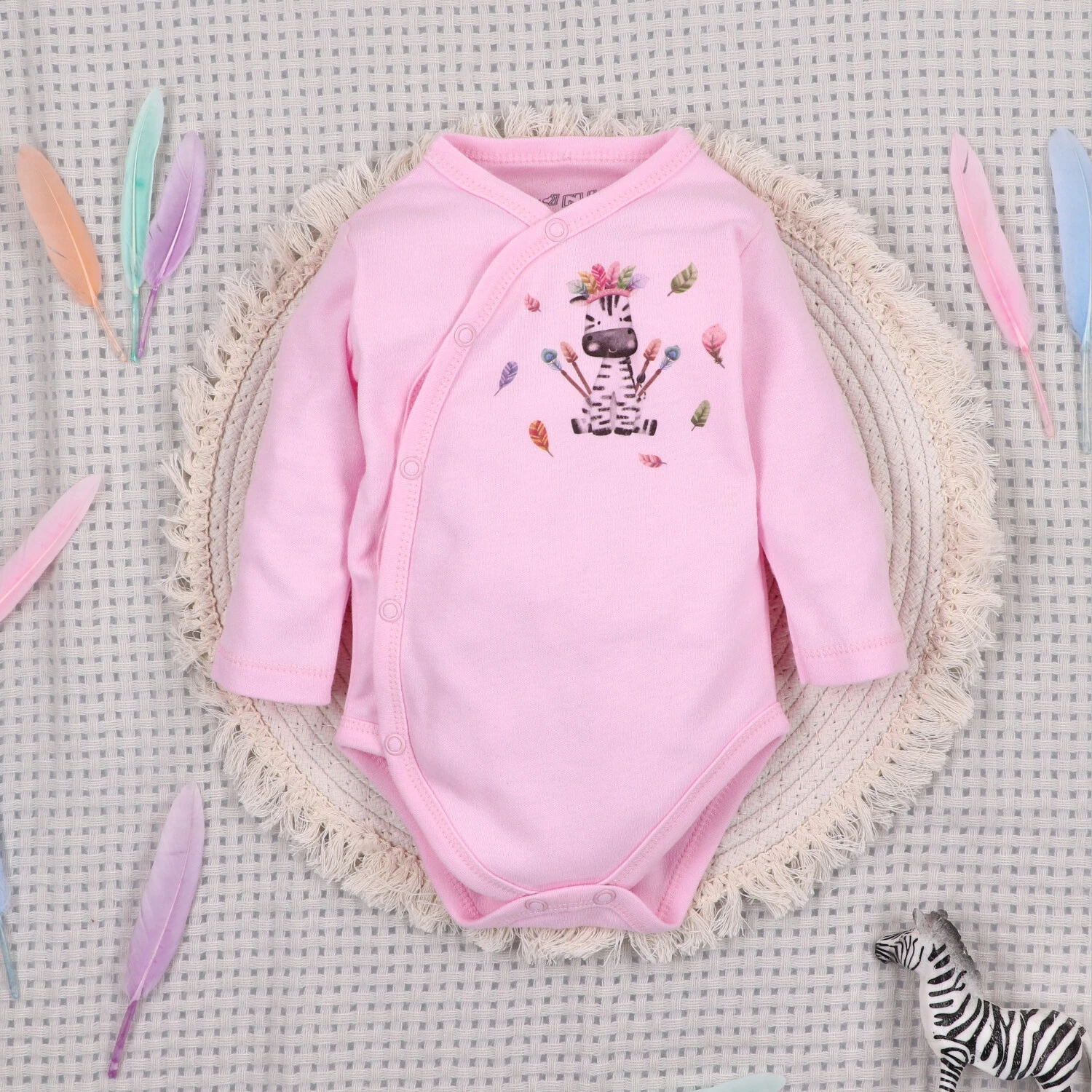 Body kopertowe HAPPY ANIMALS z bawełny organicznej