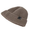 Czapka zimowa męska, granatowa, 100% wełniana merino, bezszwowa Smoky