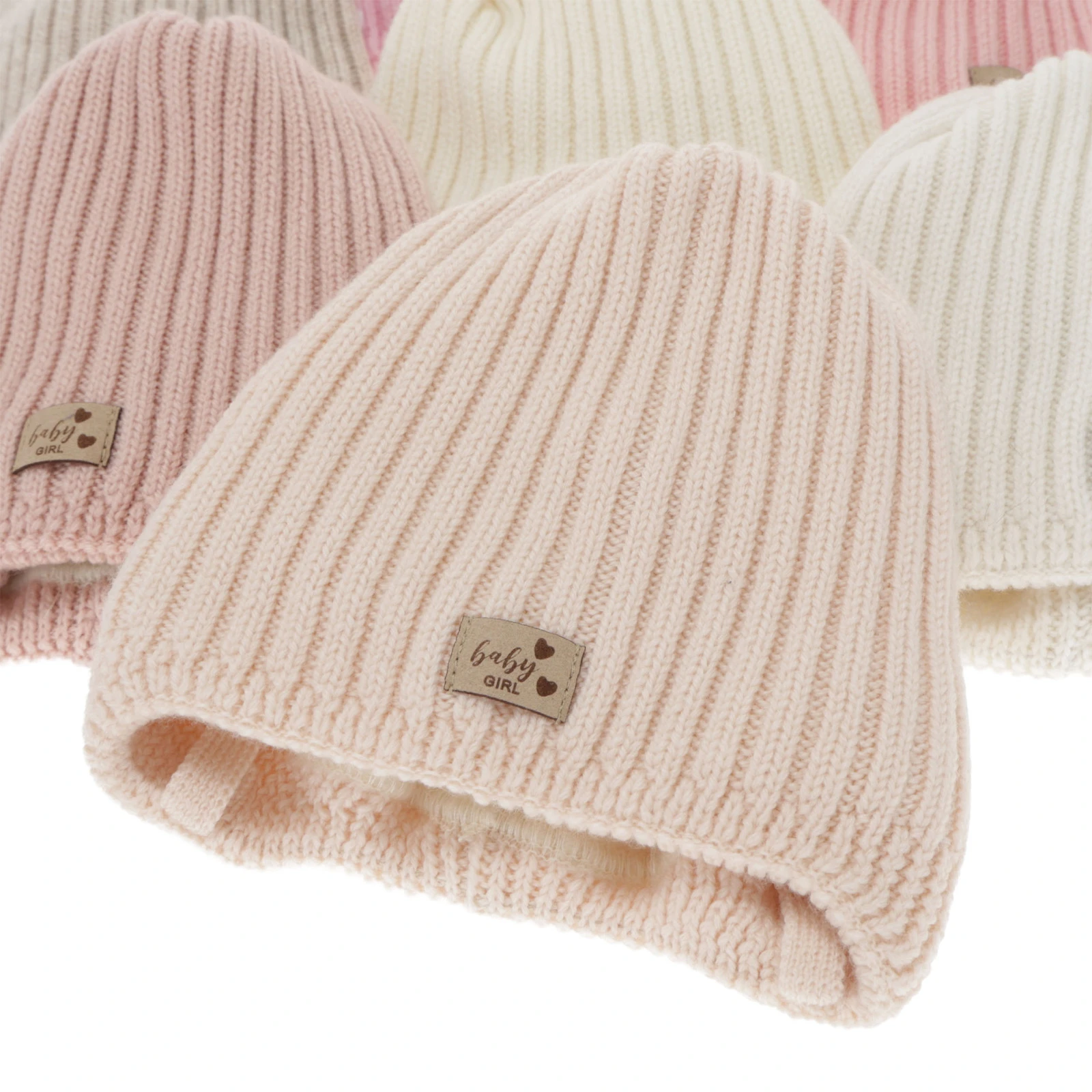 Czapka zimowa dla dziewczynki, różowa, 100% wełniana merino, podszyta polarem merino, wiązana Buma