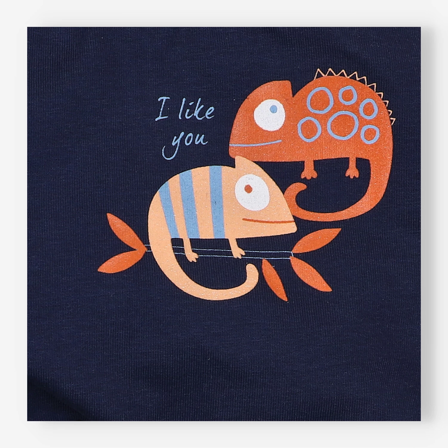 Granatowe spodnie KAMELEON z bawełny organicznej dla chłopca